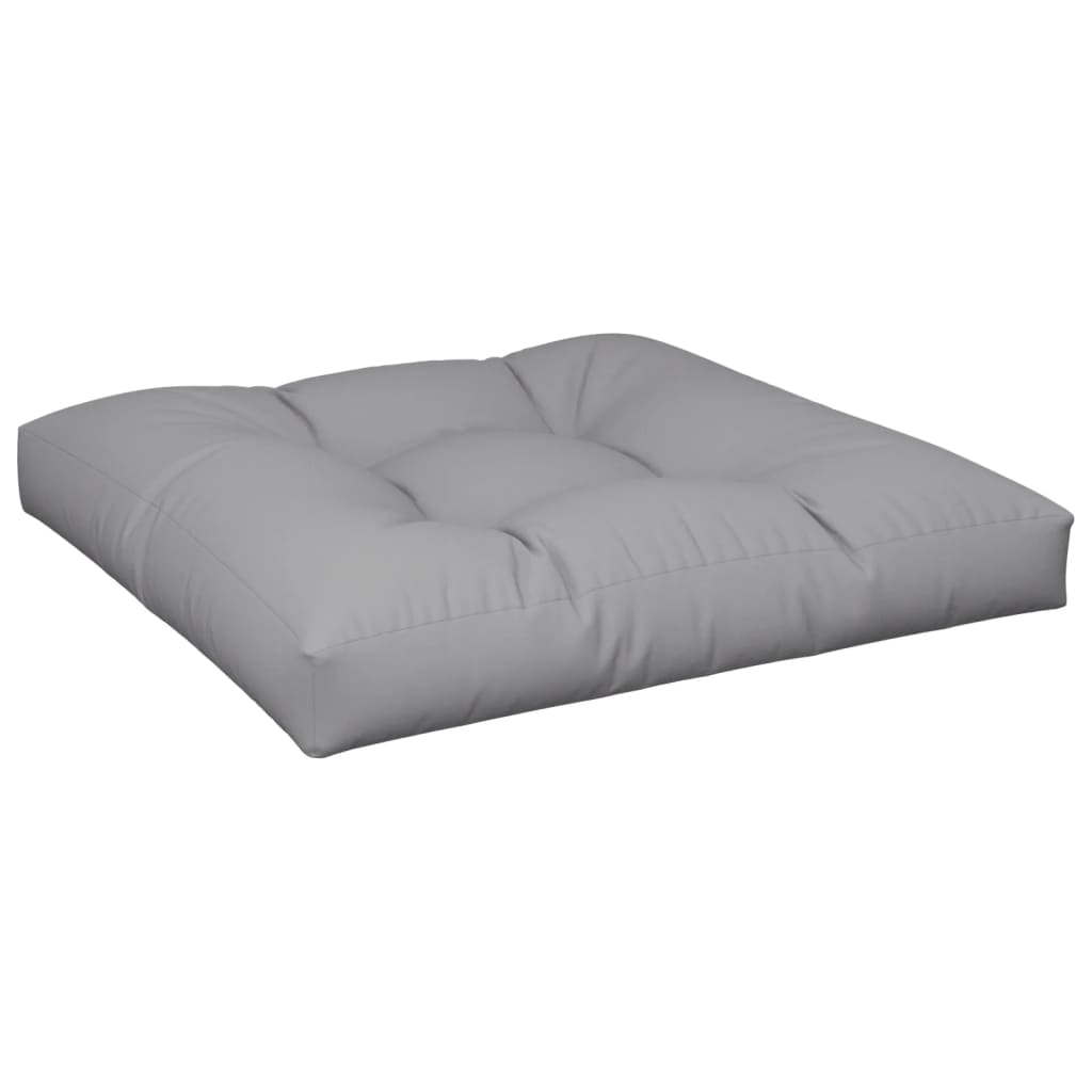 2-piece pallet cushion, grey fabric