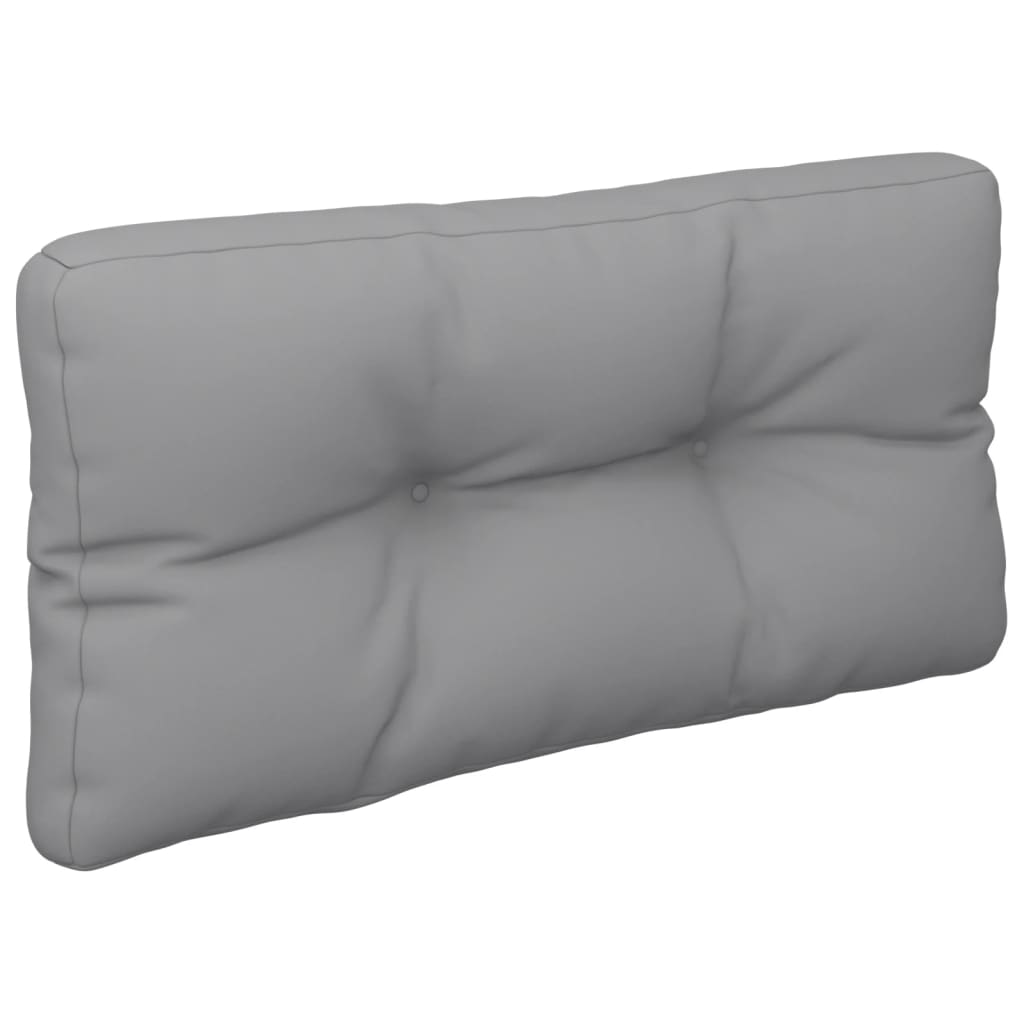 2-piece pallet cushion, grey fabric