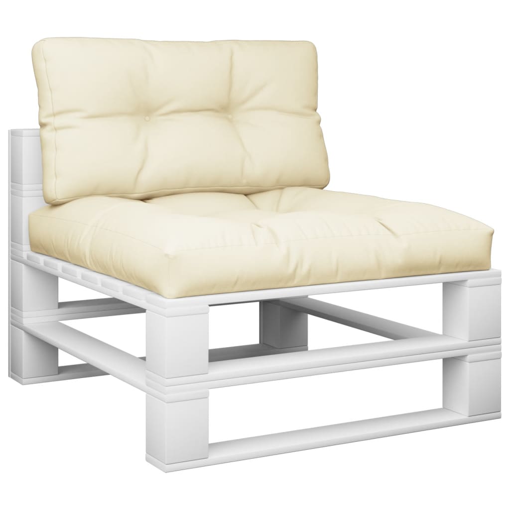 2-piece Pallet Cushion Set, Cream Fabric
