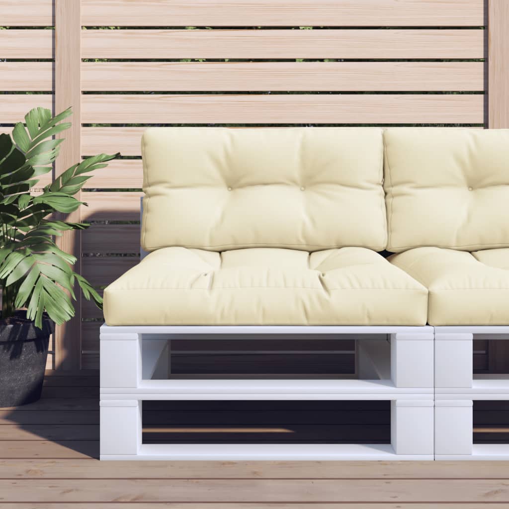 2-piece Pallet Cushion Set, Cream Fabric