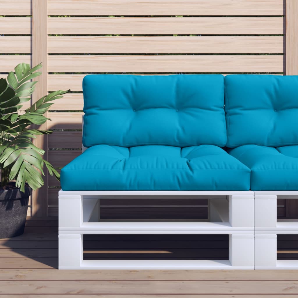 2-piece Pallet Cushion Set, Light Blue Fabric