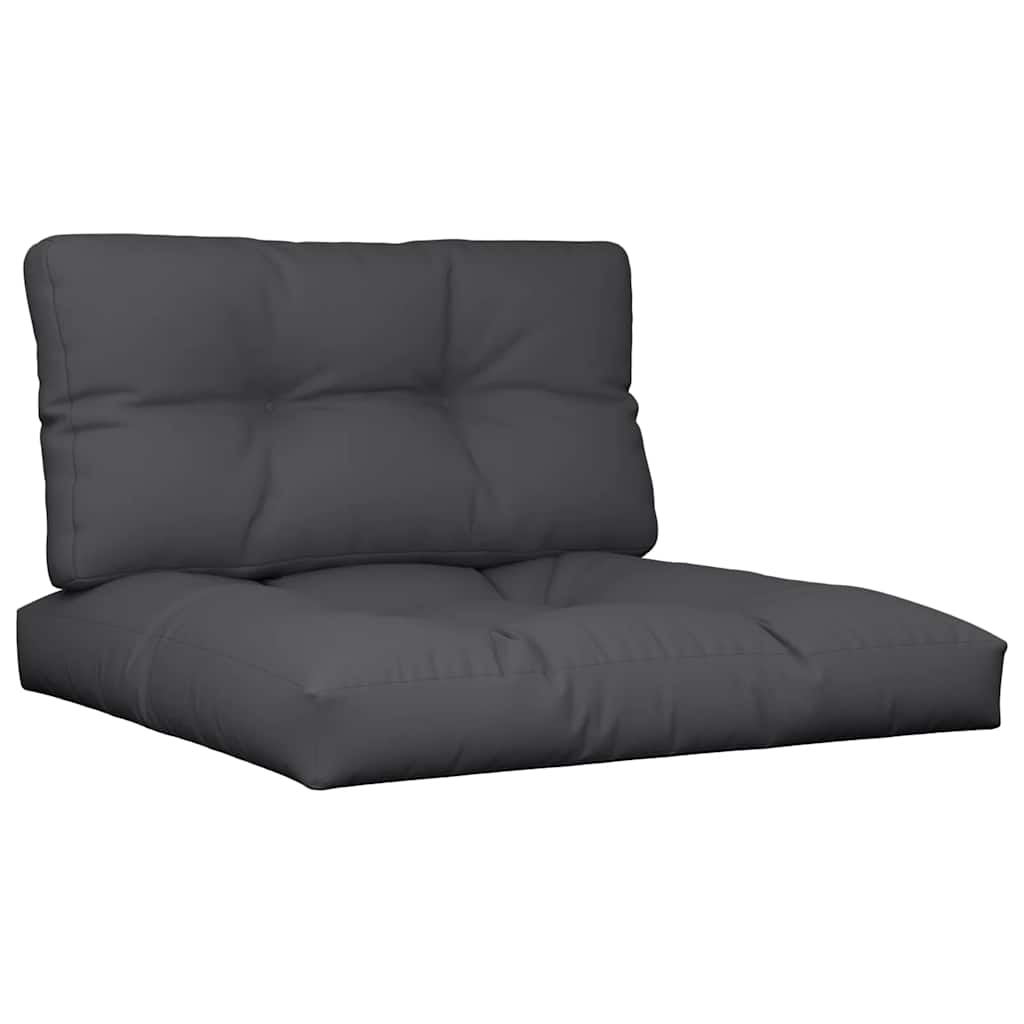 Coussin pour palette 2 pièces Tissu noir