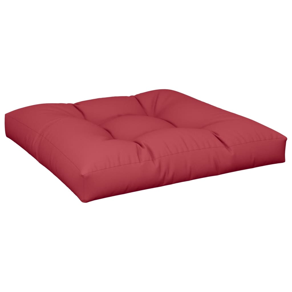 Pallet cushion 2-piece, wine red fabric