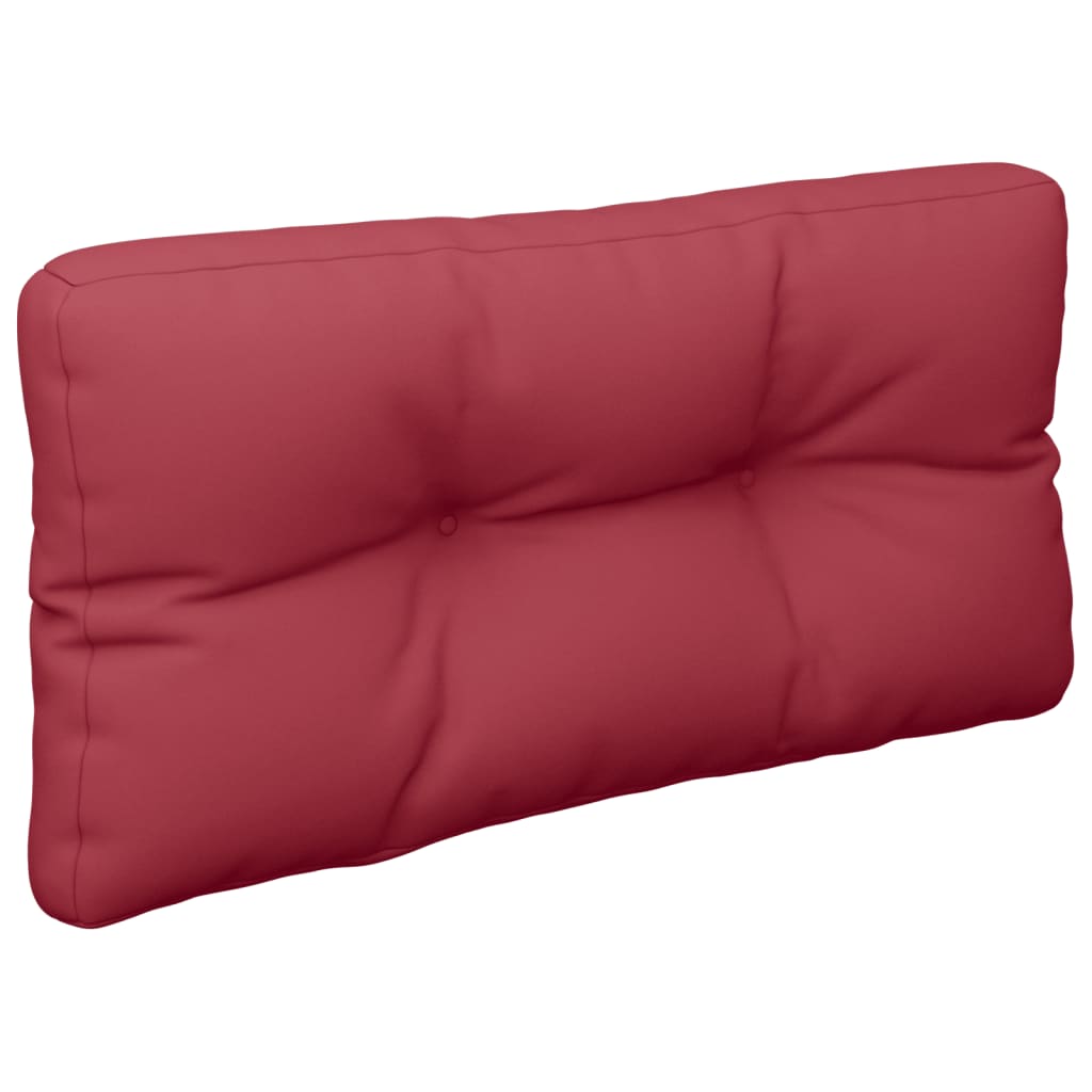 Pallet cushion 2-piece, wine red fabric
