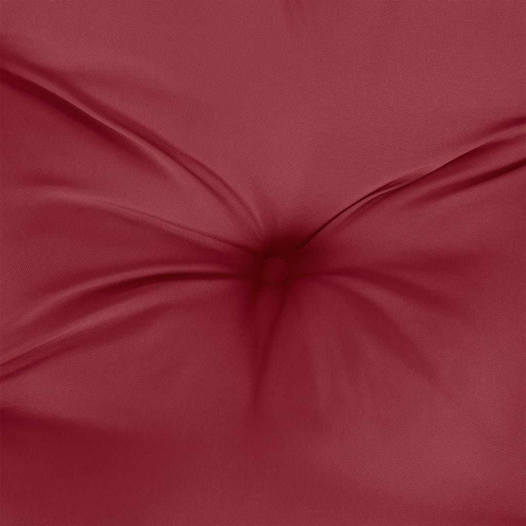 Pallet cushion 2-piece, wine red fabric