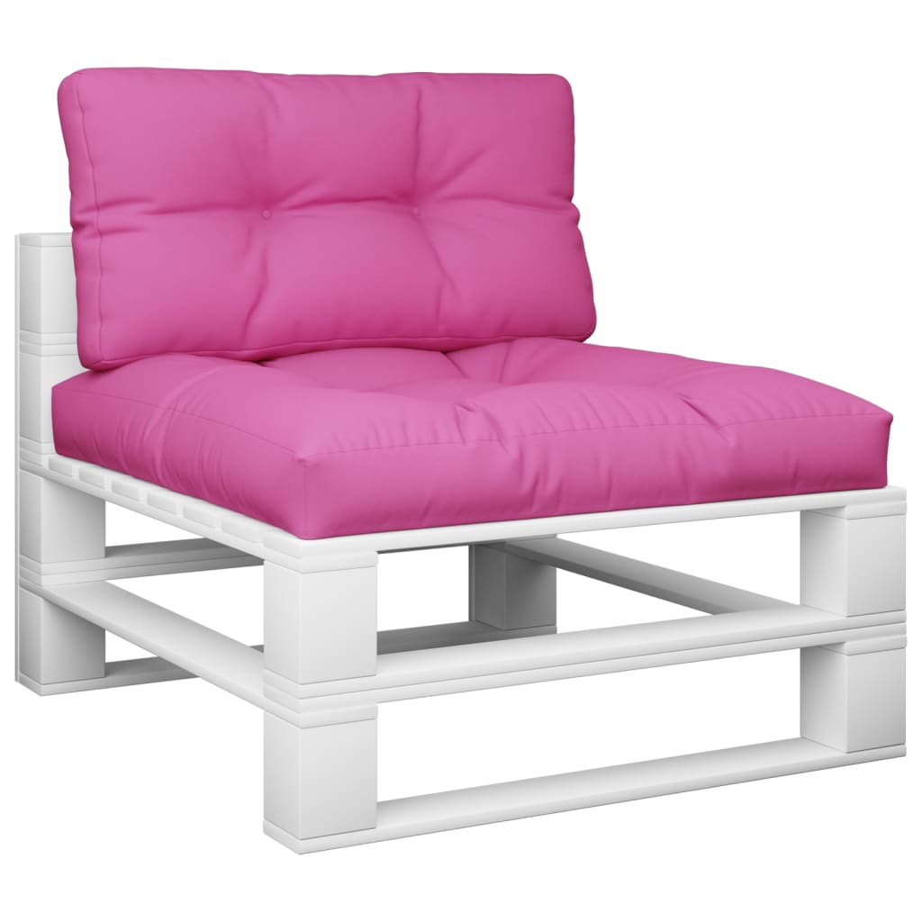 Coussin de palette 2 pièces Tissu rose