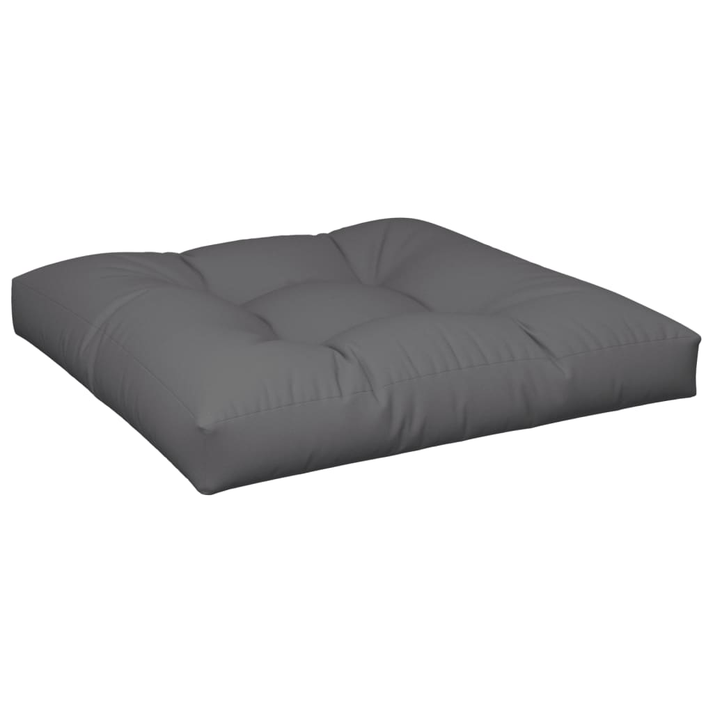 Coussin pour palette 2 pièces Tissu anthracite