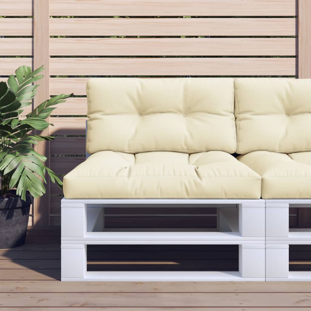 2-piece Pallet Cushion Set, Cream Fabric