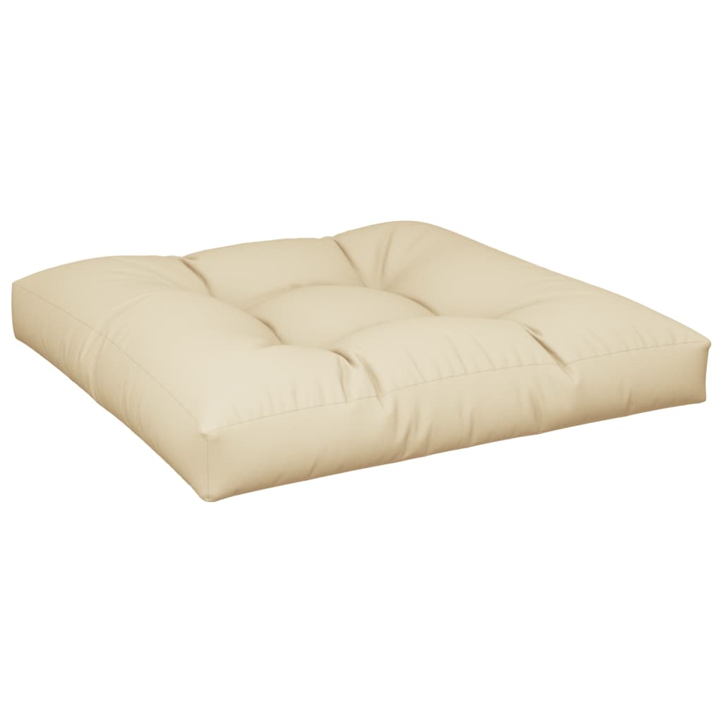Coussin de palette 2 pièces Tissu beige