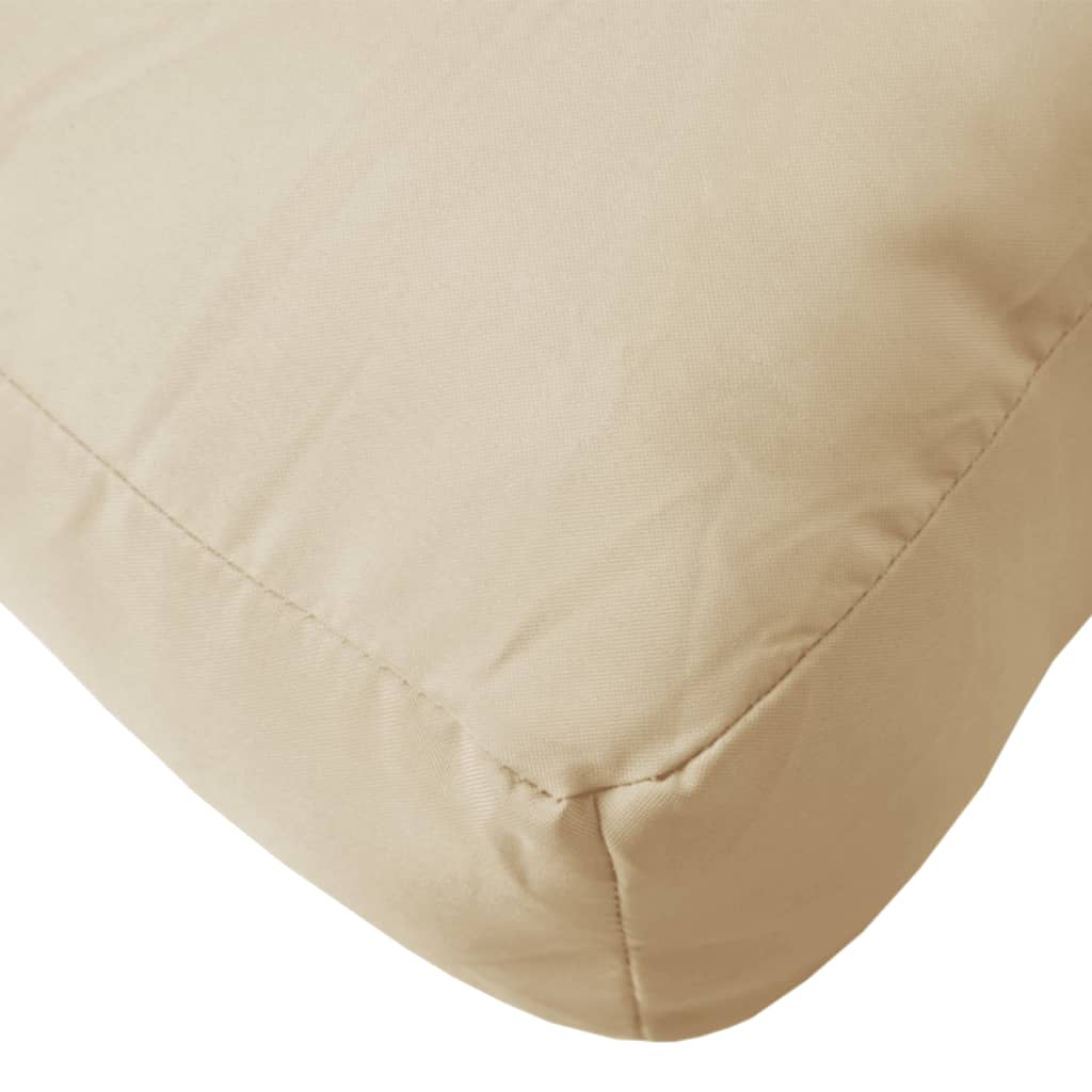 Coussin de palette 2 pièces Tissu beige