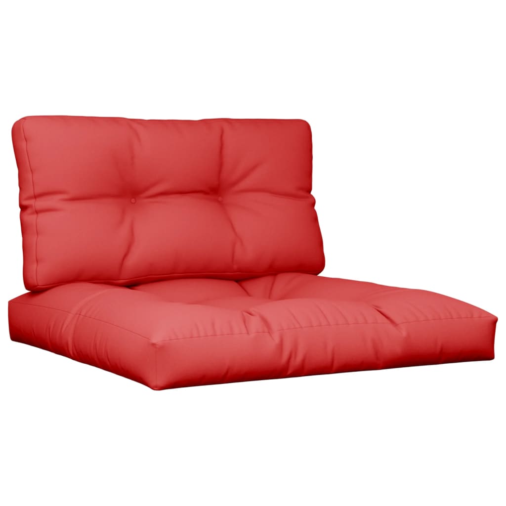 Pallet Cushion 2-pc. Red Fabric
