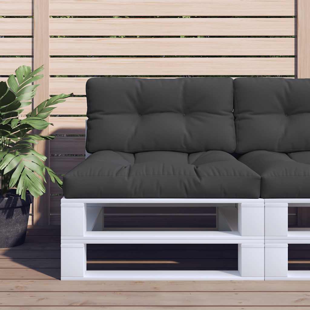 Pallet Cushion 2-pc. Black Fabric