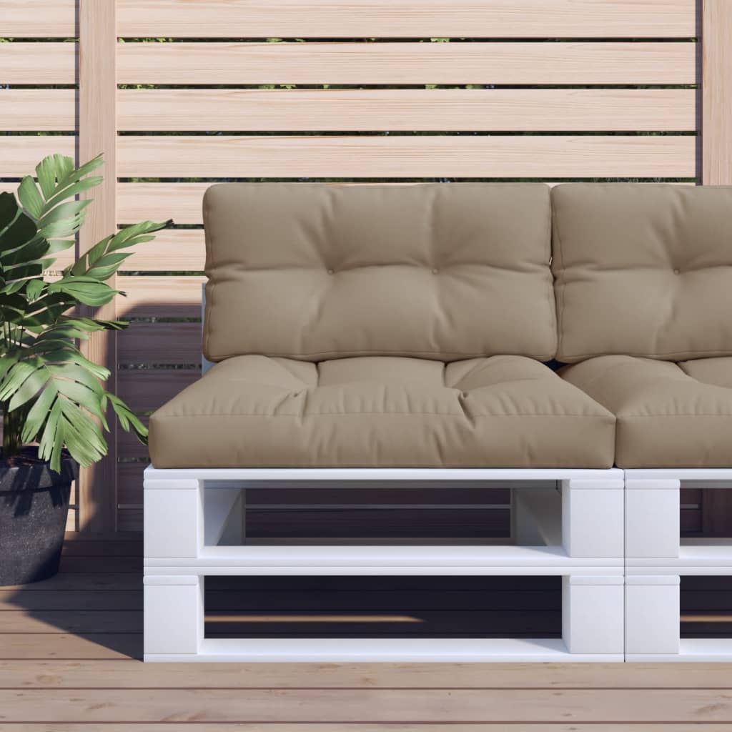 2-piece Pallet Cushion Set, Taupe Fabric
