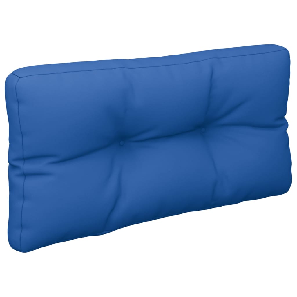 Coussin de palette 2 pièces Bleu roi Tissu