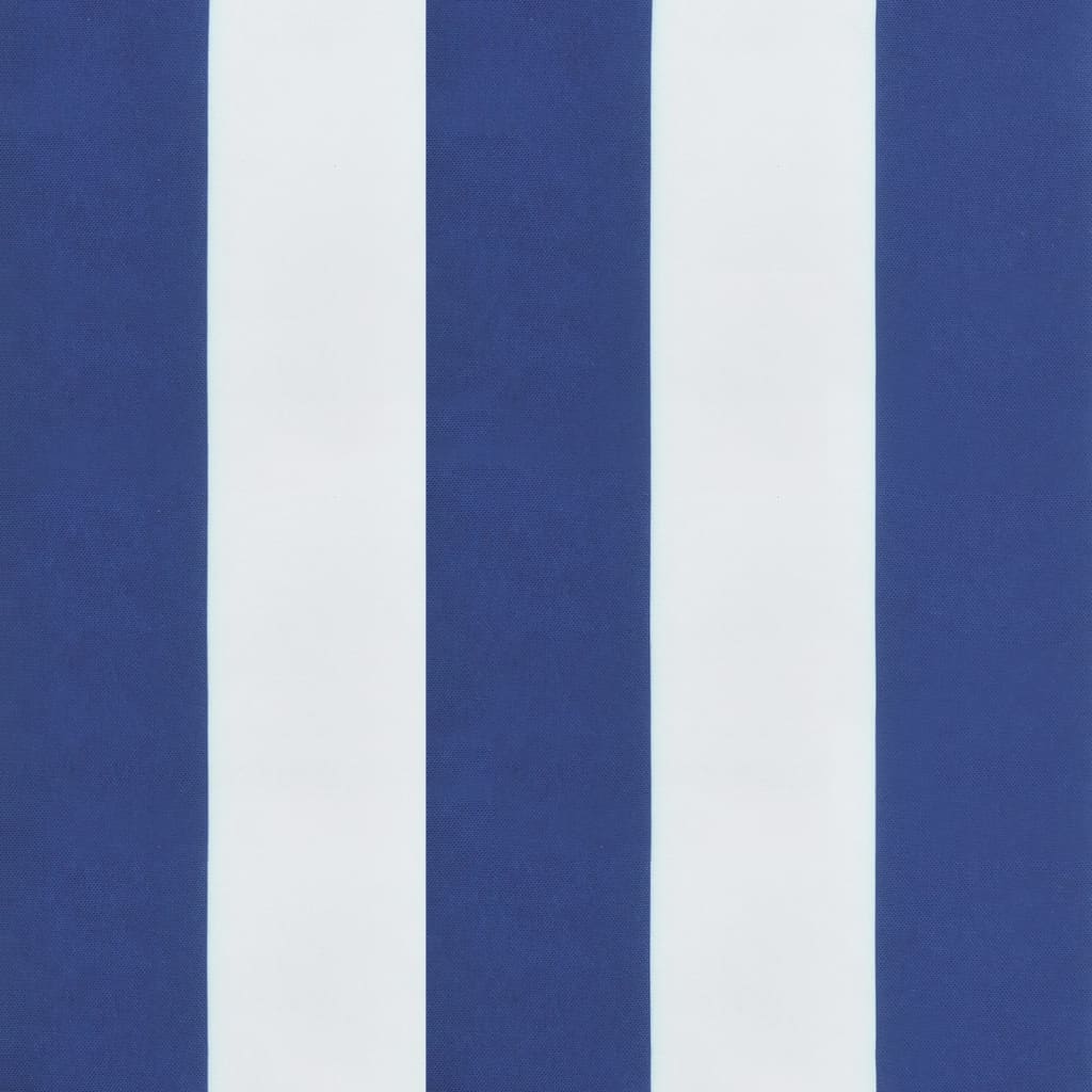 Pallet Cushion 2-pc. Blue & White Striped Fabric