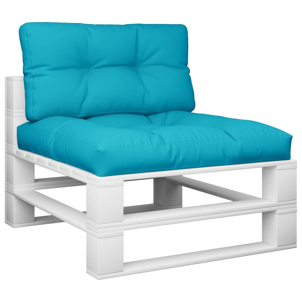 Coussin de palette 2 pièces Tissu turquoise