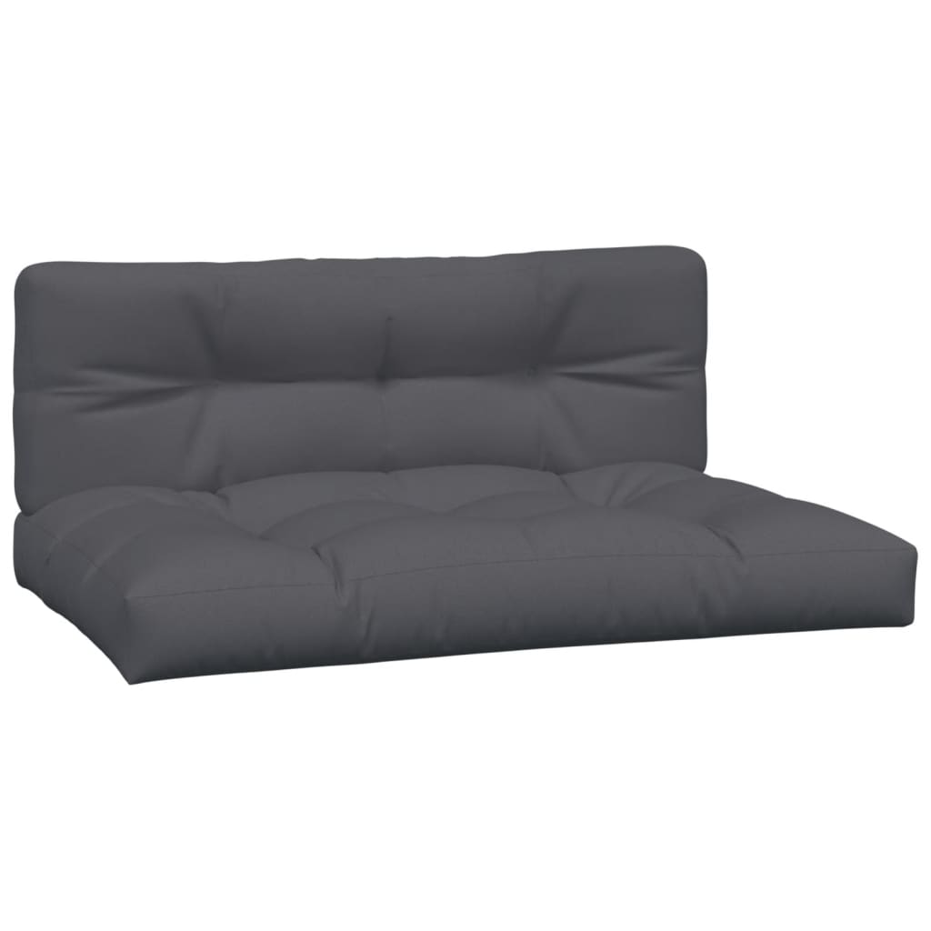 Coussin pour palette 2 pièces Tissu anthracite