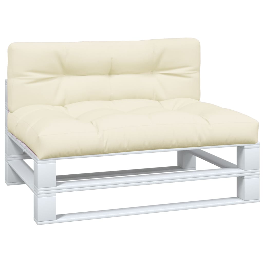 2-piece Pallet Cushion Set, Cream Fabric
