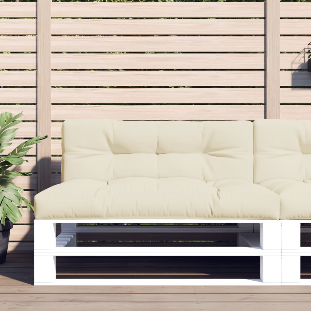 2-piece Pallet Cushion Set, Cream Fabric
