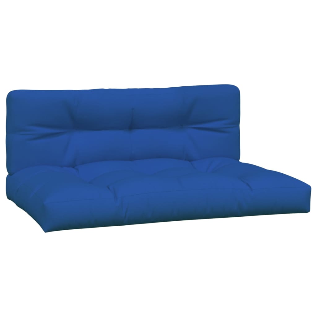 2-piece pallet cushion, royal blue fabric