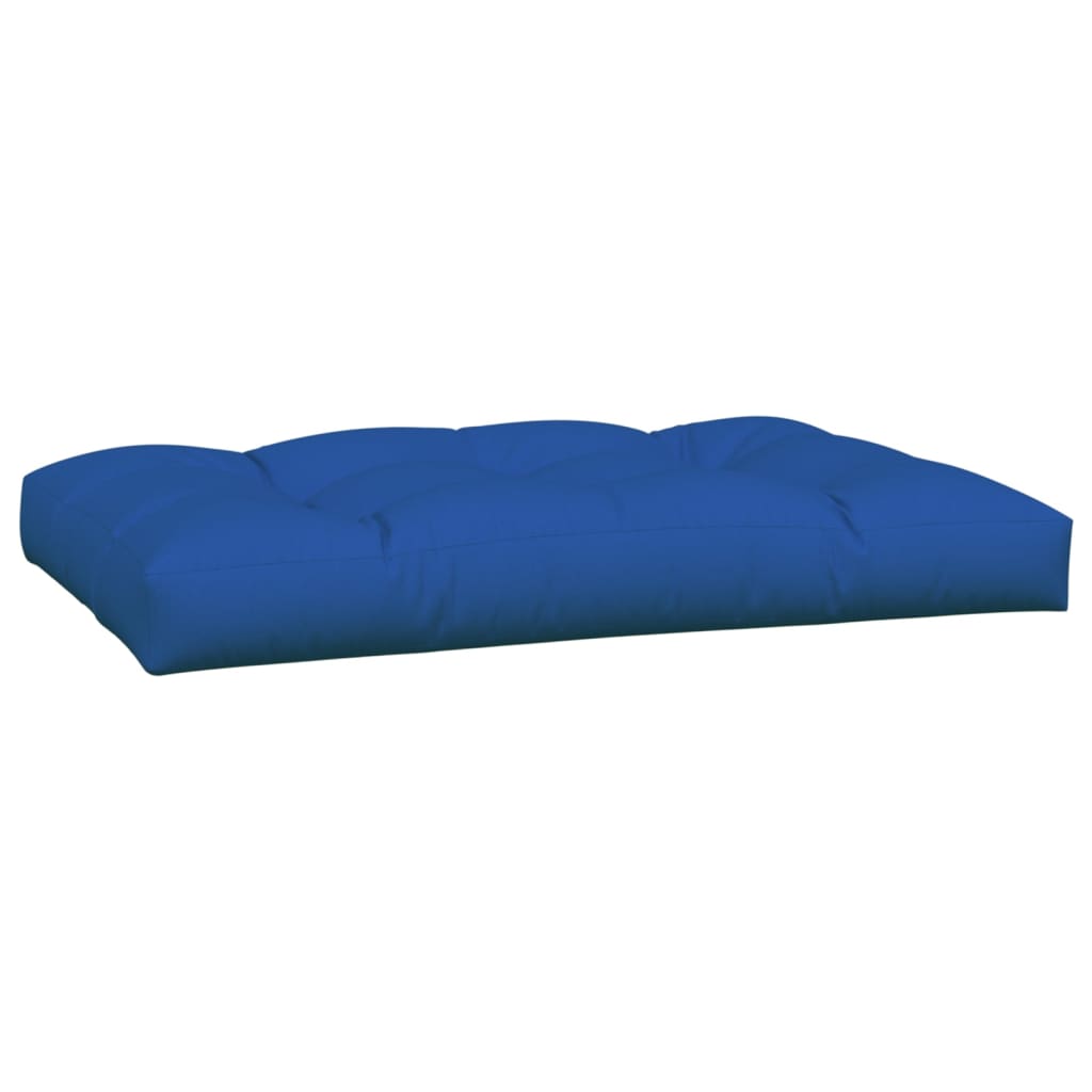 2-piece pallet cushion, royal blue fabric
