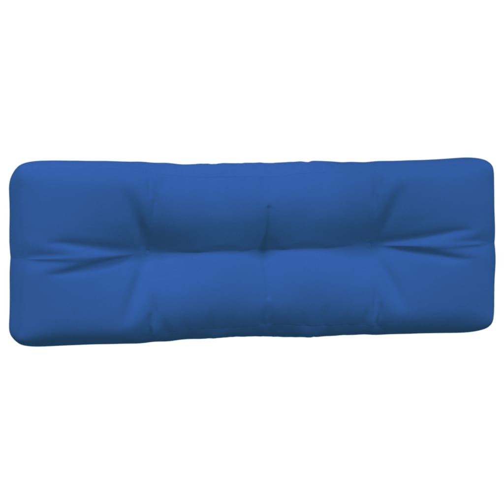 2-piece pallet cushion, royal blue fabric