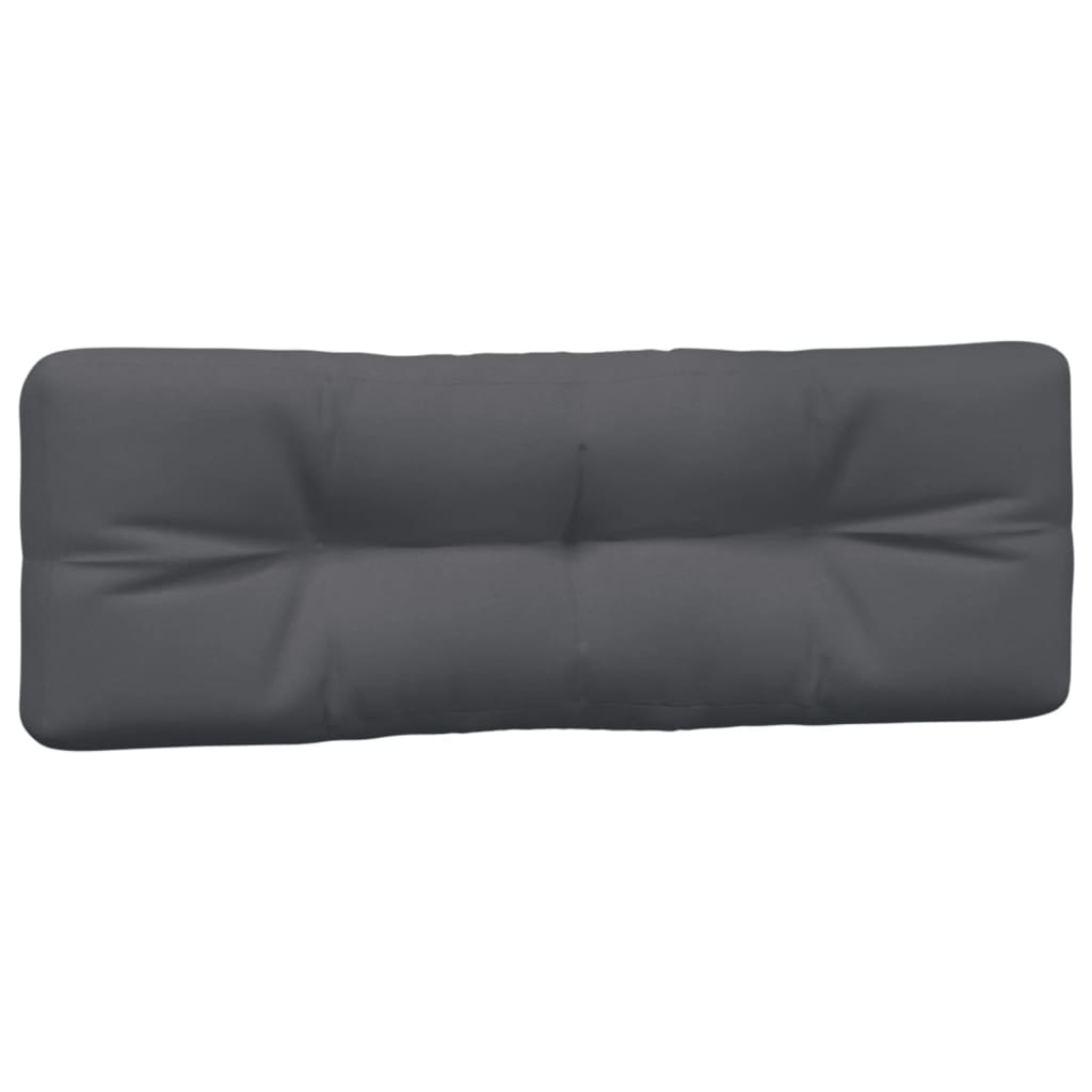 Coussins pour palette 5 pièces en tissu anthracite