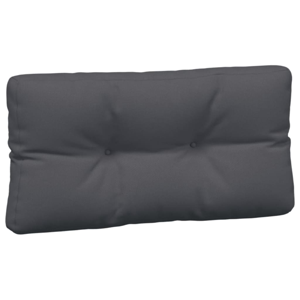 Coussins pour palette 5 pièces en tissu anthracite