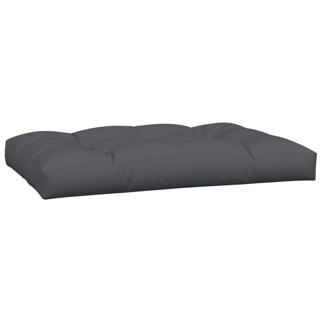 Coussins pour palette 5 pièces en tissu anthracite