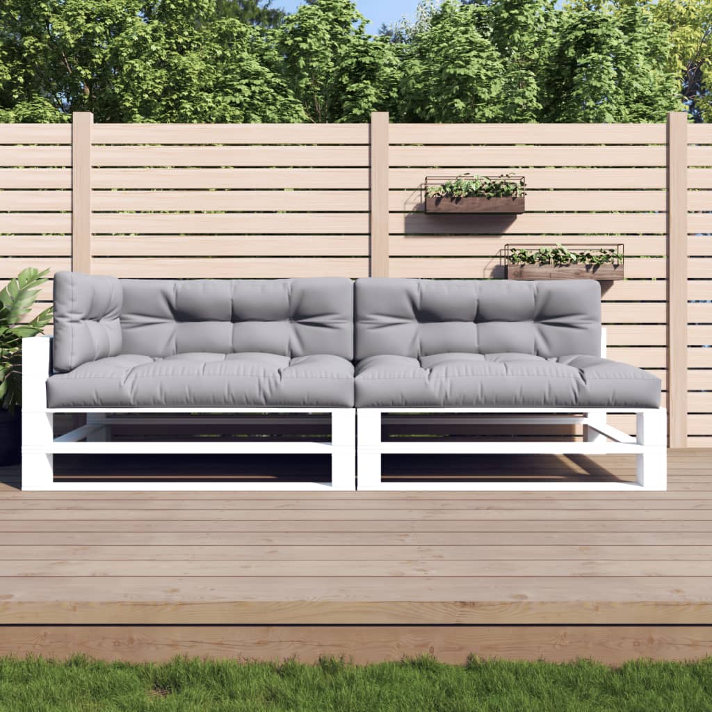 Pallet Cushion Set, 5-piece, Grey Fabric