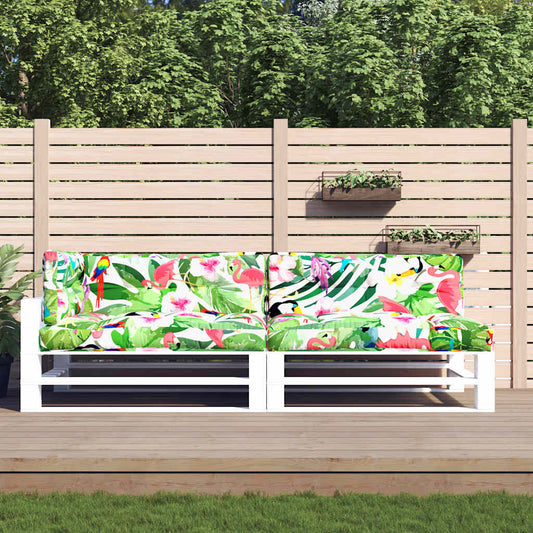 5-piece pallet cushion set, multicolored fabric