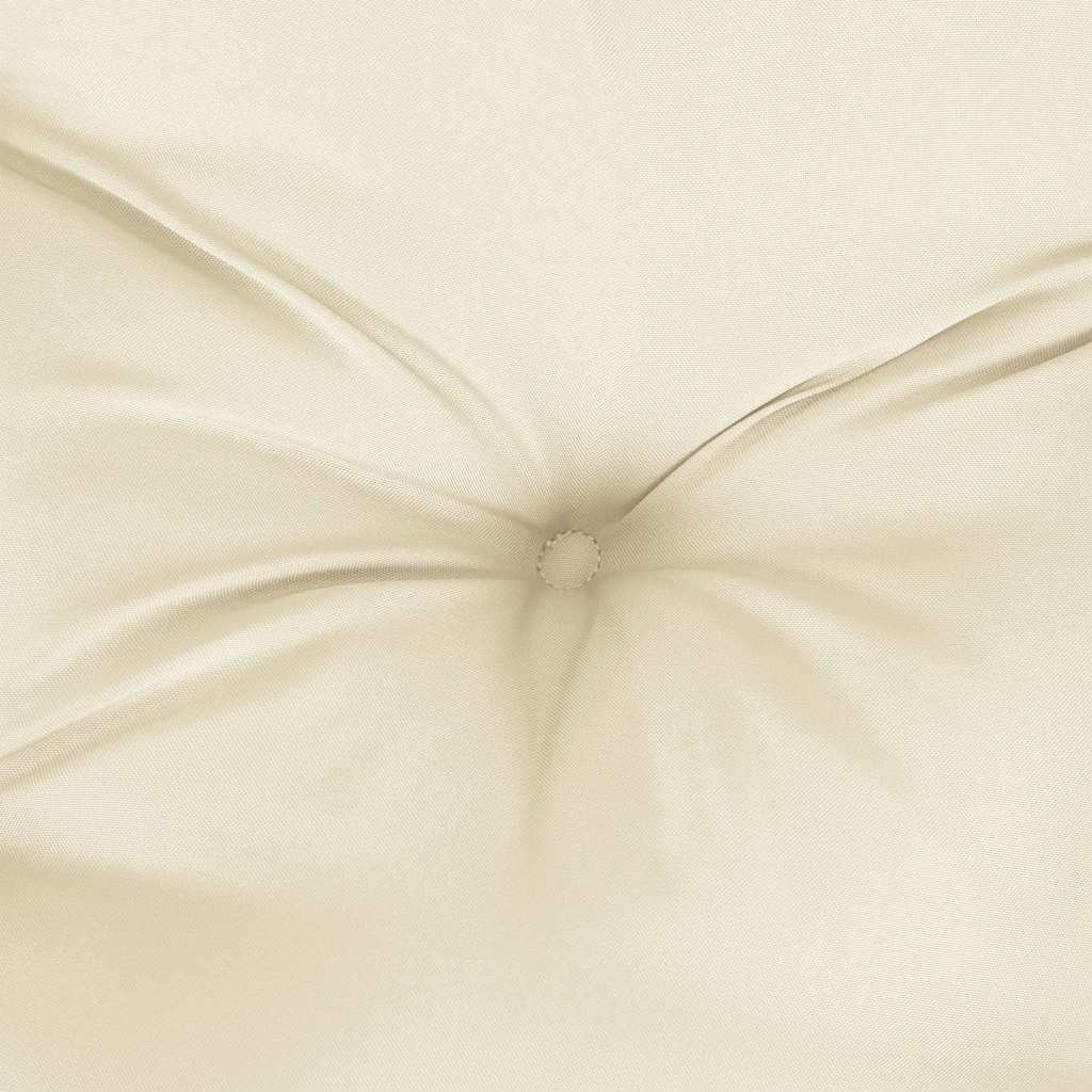 Coussin de palette 2 pièces en tissu crème