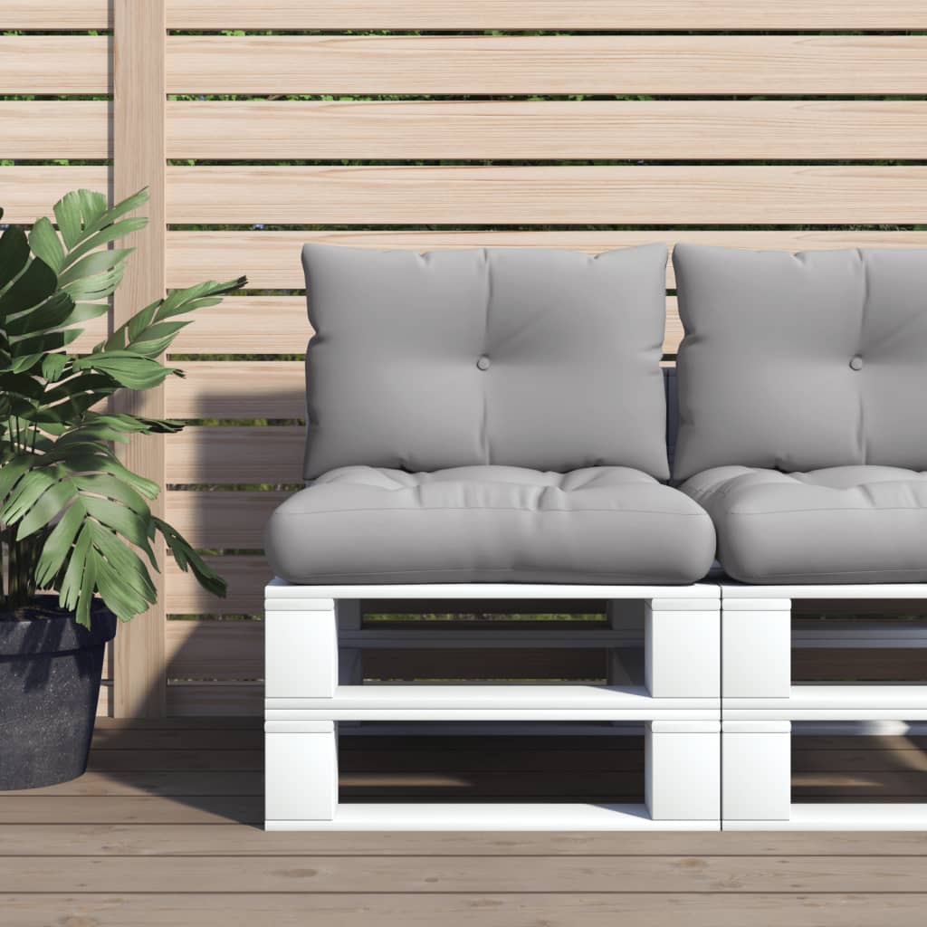 2-piece Pallet Cushion Set, Grey Fabric