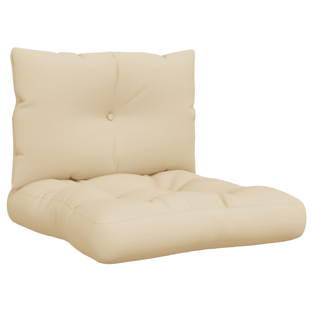 2-piece pallet cushion set, beige fabric