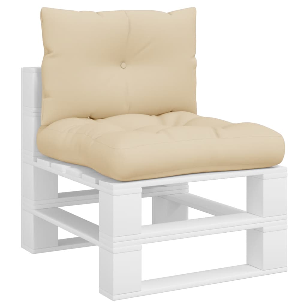 2-piece pallet cushion set, beige fabric