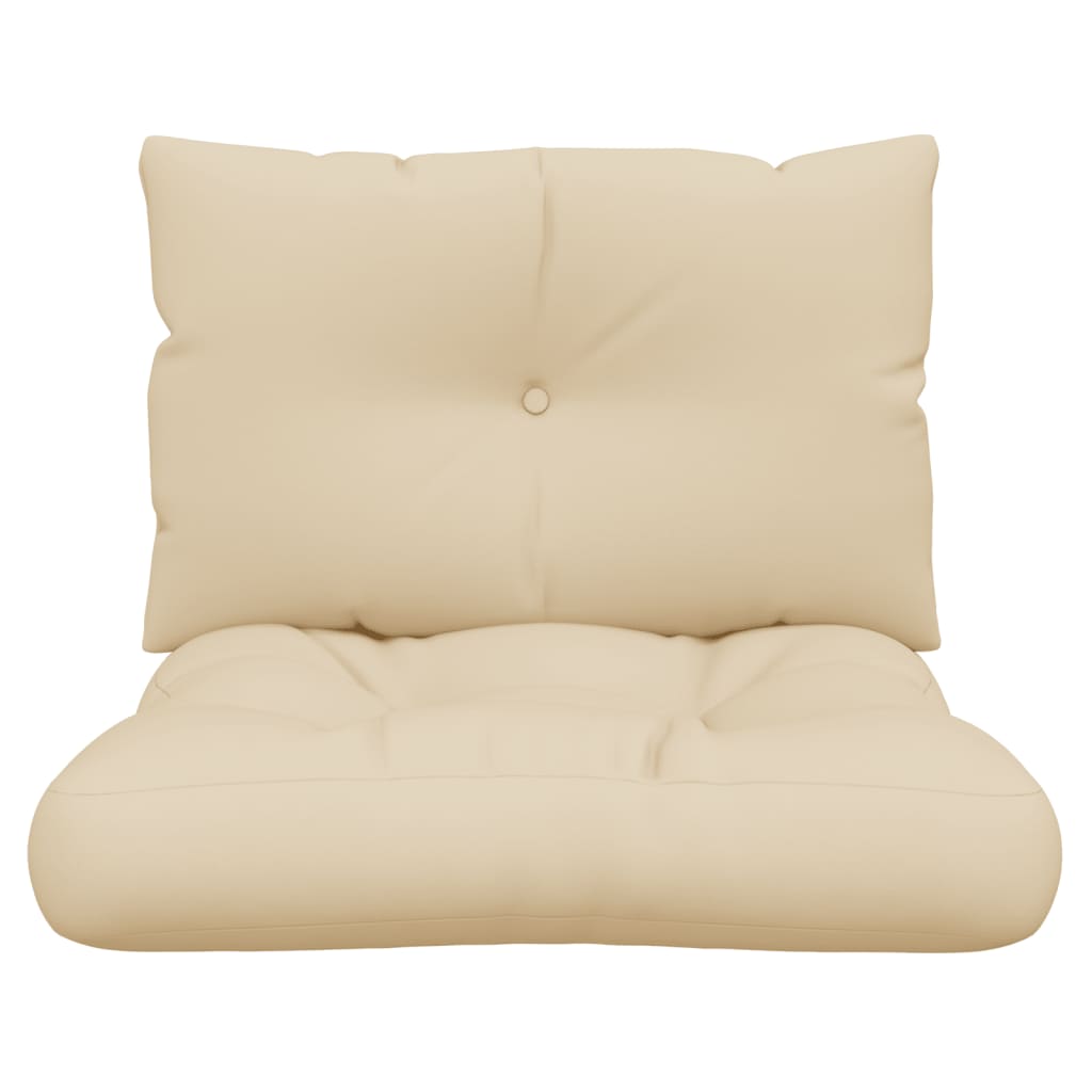 2-piece pallet cushion set, beige fabric