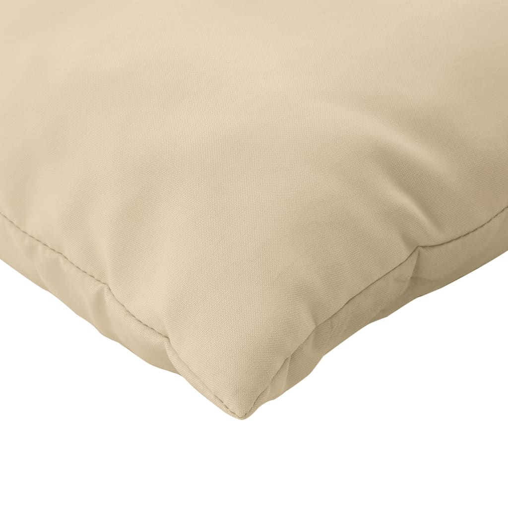 2-piece pallet cushion set, beige fabric
