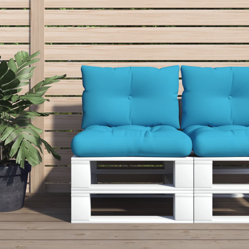 Pallet Cushions 2 pcs. Blue Fabric