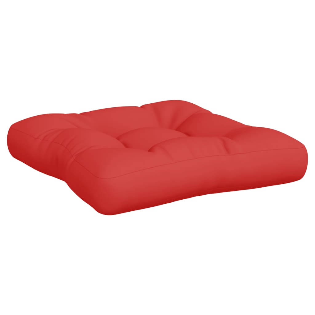 Coussin de palette 2 pièces en tissu rouge