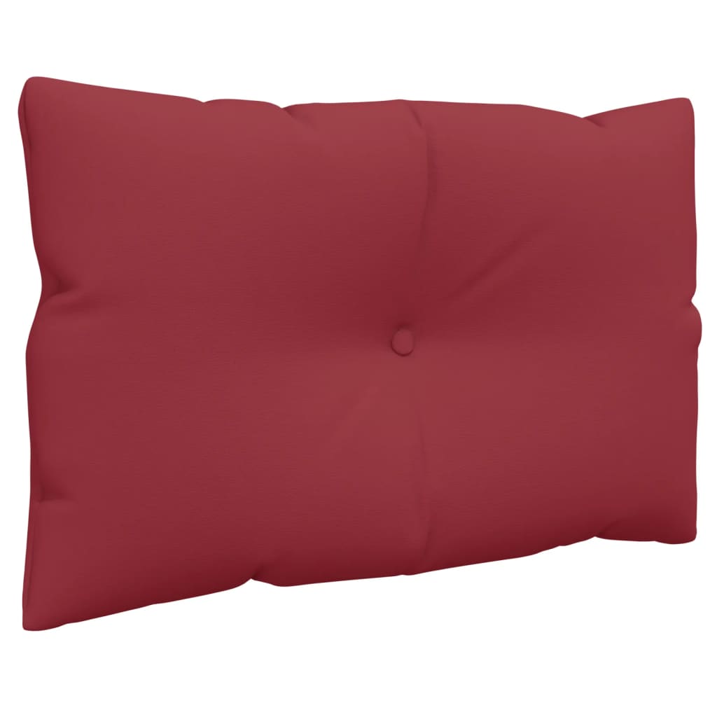 Pallet cushion 2-piece, wine red fabric