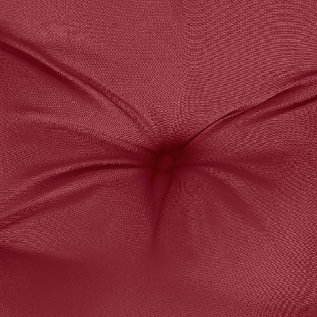 Pallet cushion 2-piece, wine red fabric