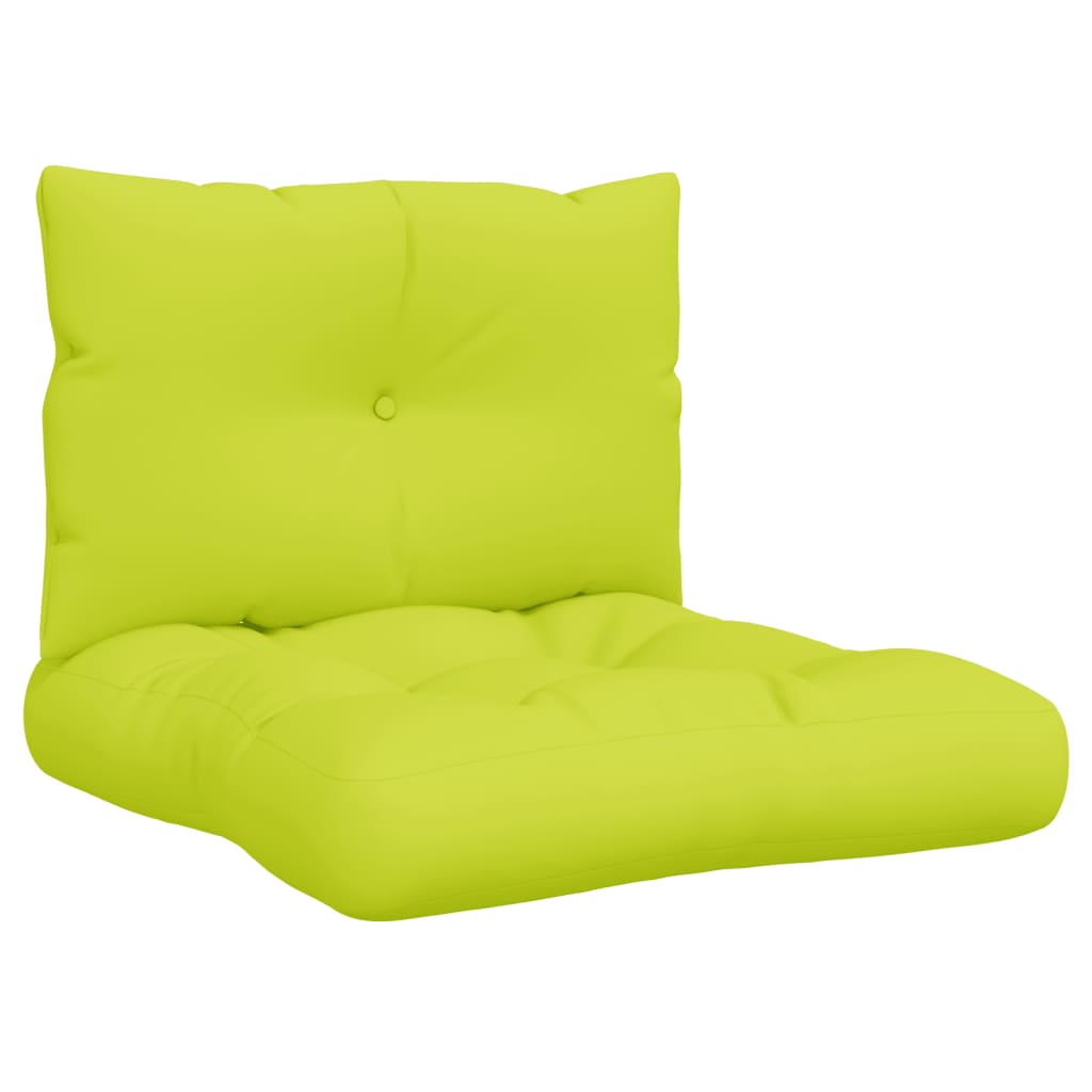 Coussin pour palette 2 pièces Tissu vert vif