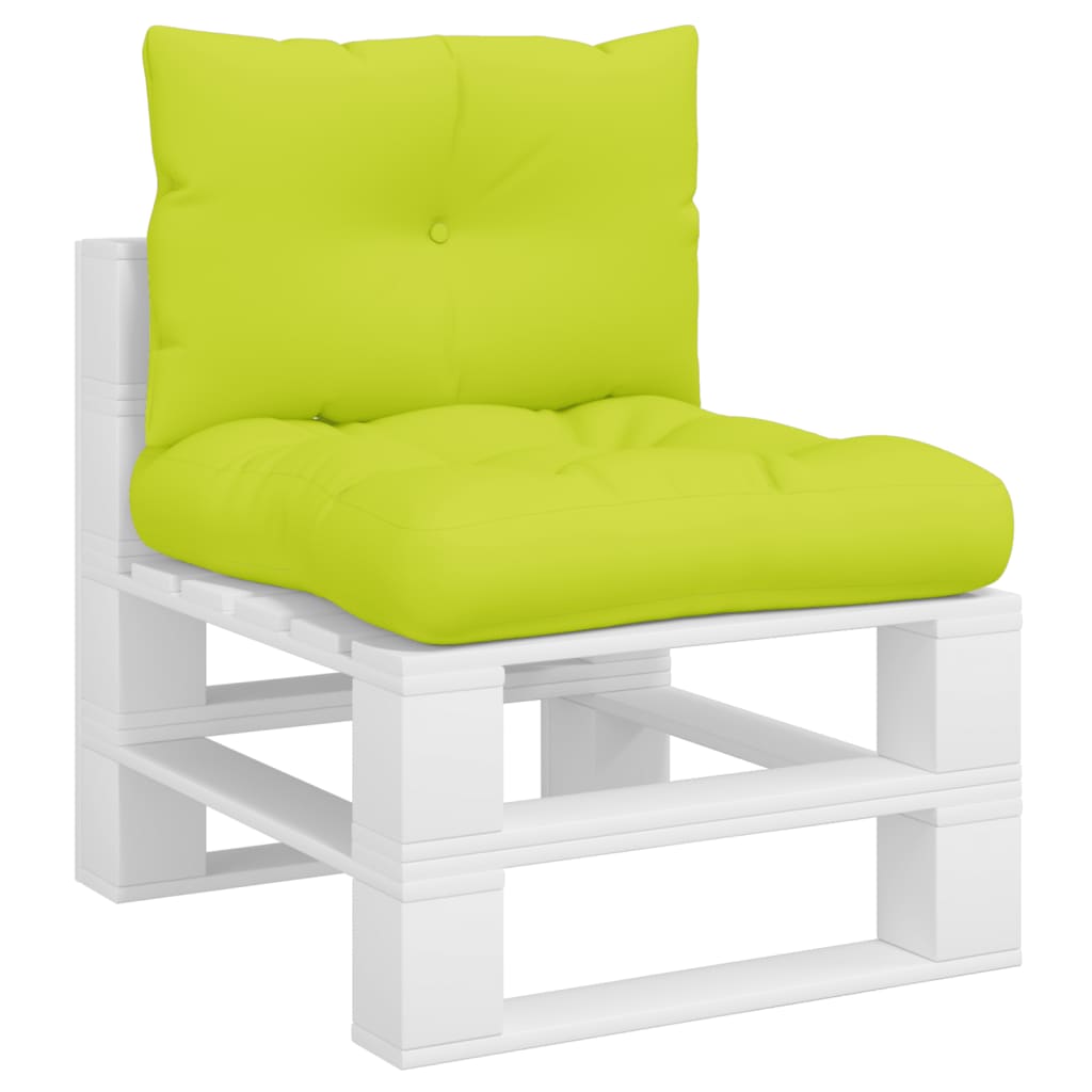 Coussin pour palette 2 pièces Tissu vert vif