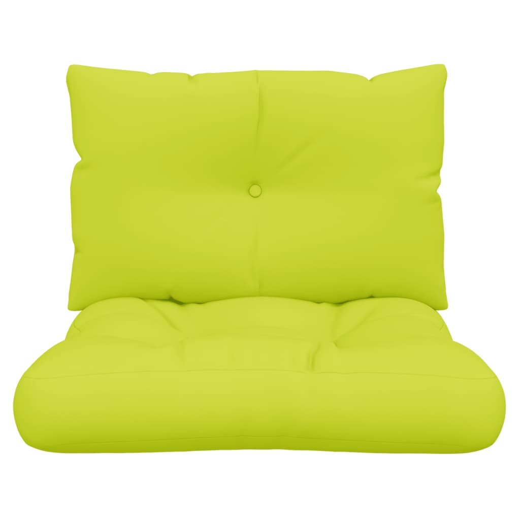 Coussin pour palette 2 pièces Tissu vert vif