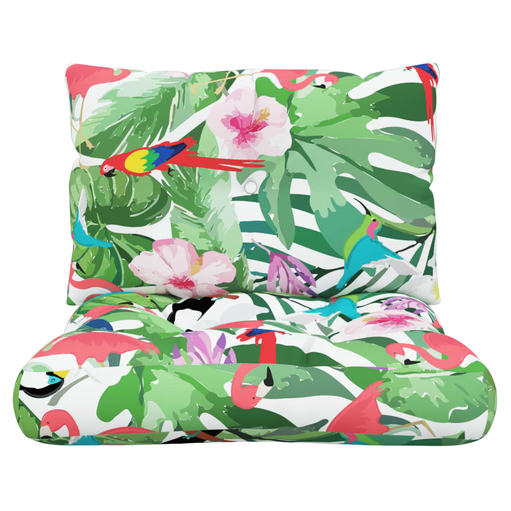 Coussins de palettes 2 pcs Tissu Oxford multicolore