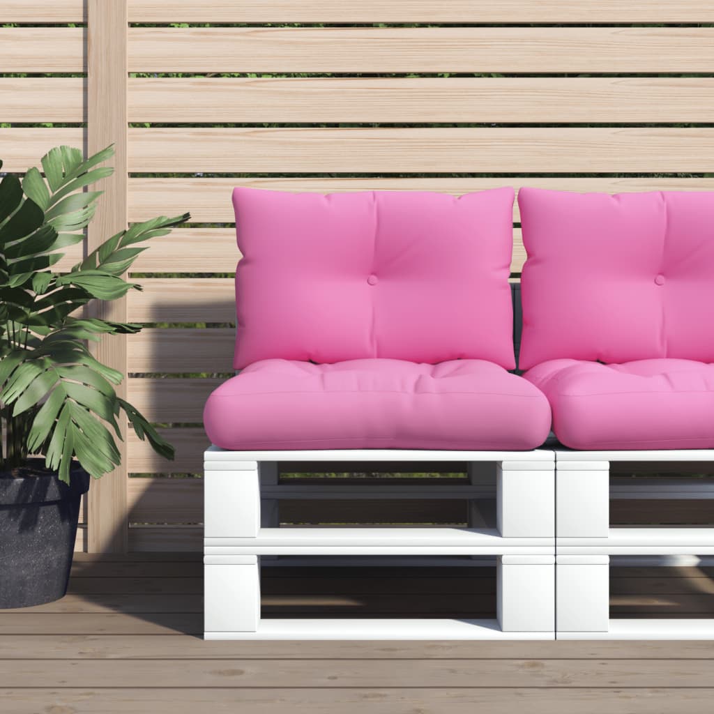 Pallet Cushions 2 pcs. Pink Oxford Fabric
