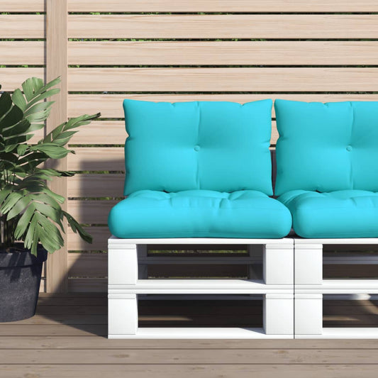 Pallet Cushions 2 pcs. Turquoise Oxford Fabric
