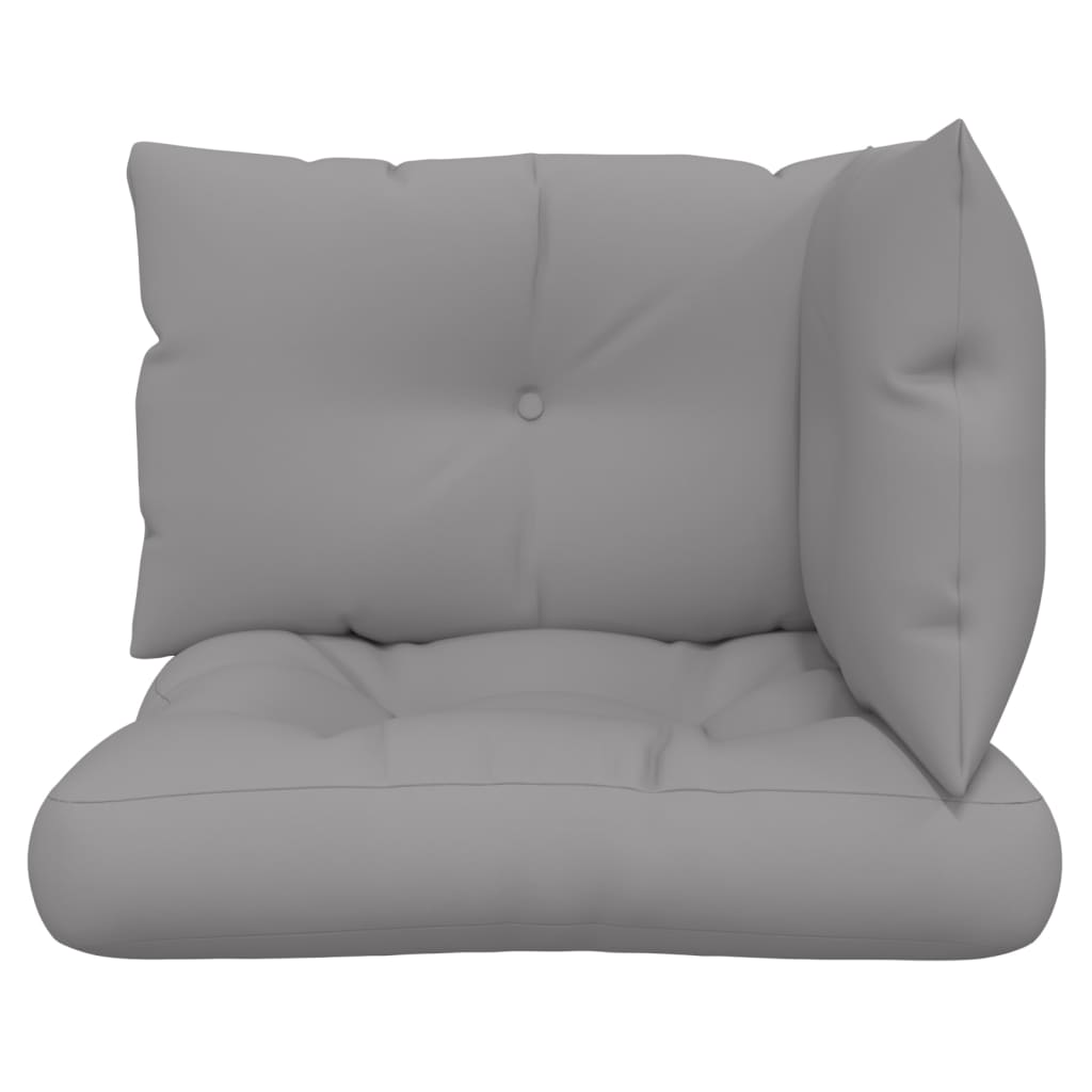 Pallet Cushion 3-pc. Gray Fabric