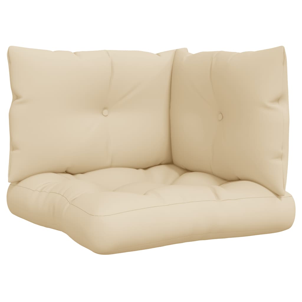 3-piece Pallet Cushion Set, Beige Fabric