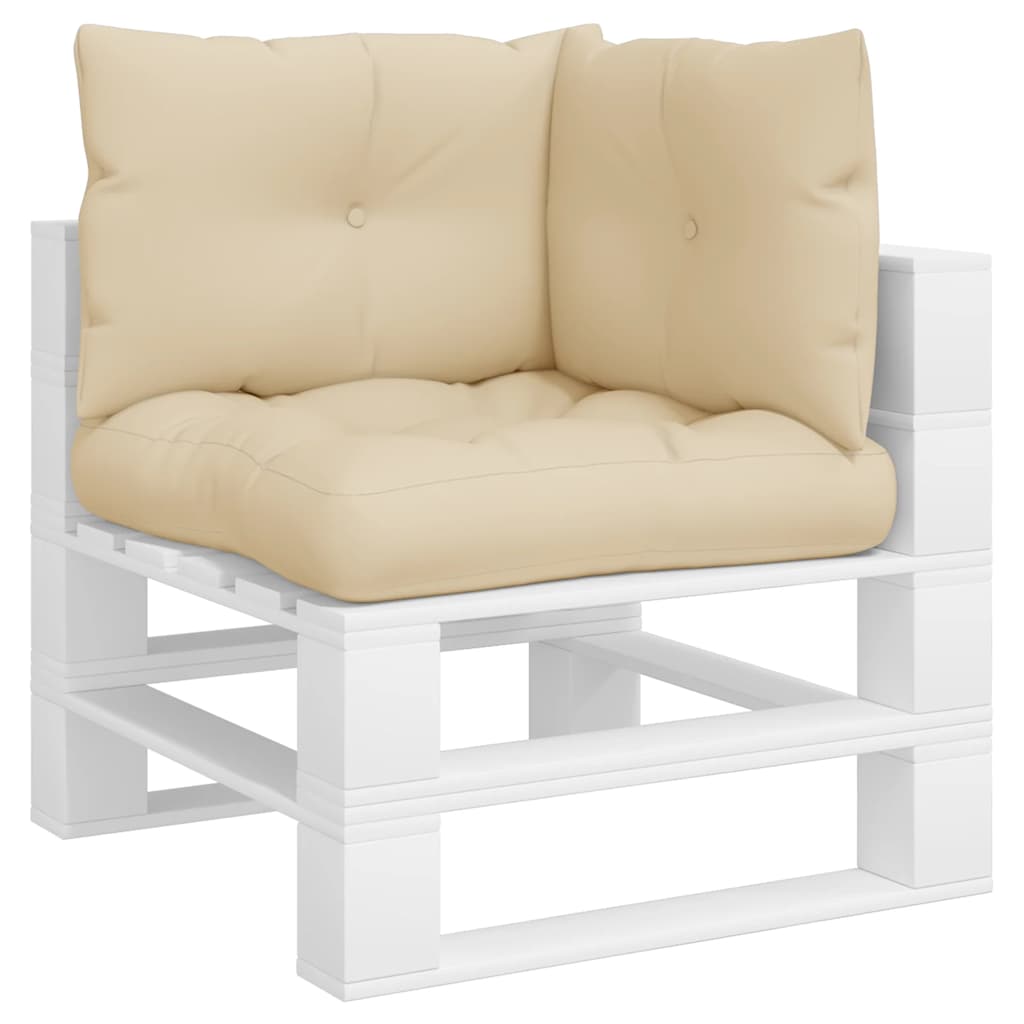 3-piece Pallet Cushion Set, Beige Fabric